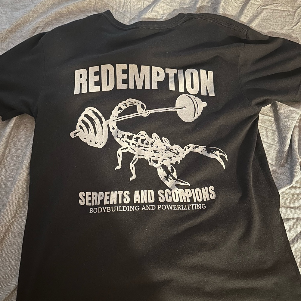Redemption powerlifting shirt sz small